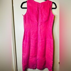 Anne Klein Vibrant Pink Sleeveless Shift Dress